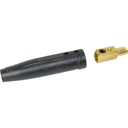 Powerweld Tweco Style Cable Connector, Male, #1/0 and #2/0 2MBP-M